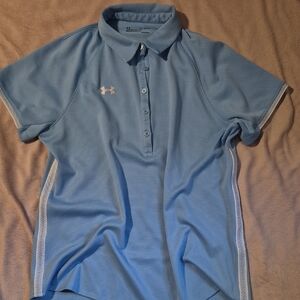Under Armour Sky Blue HeatGear Polo